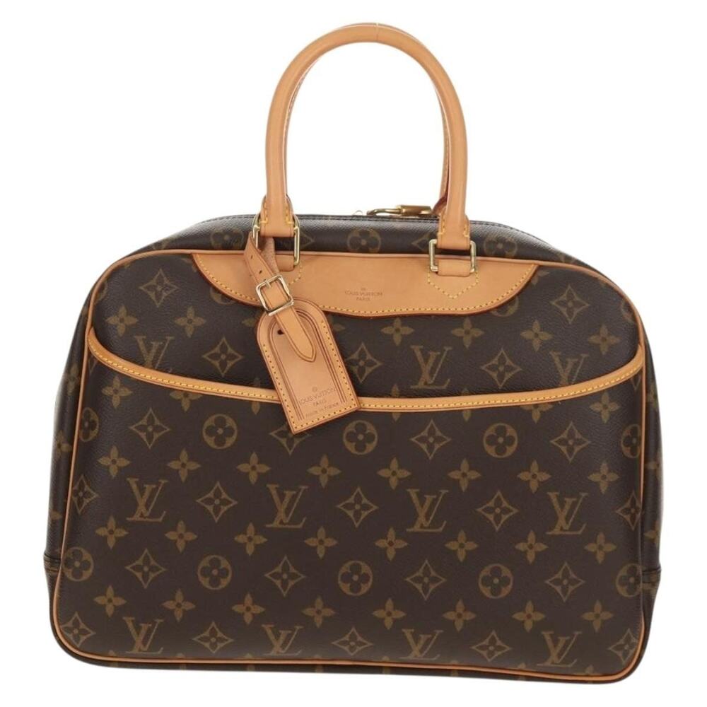 Louis Vuitton Monogram Deauville Handbag Brown